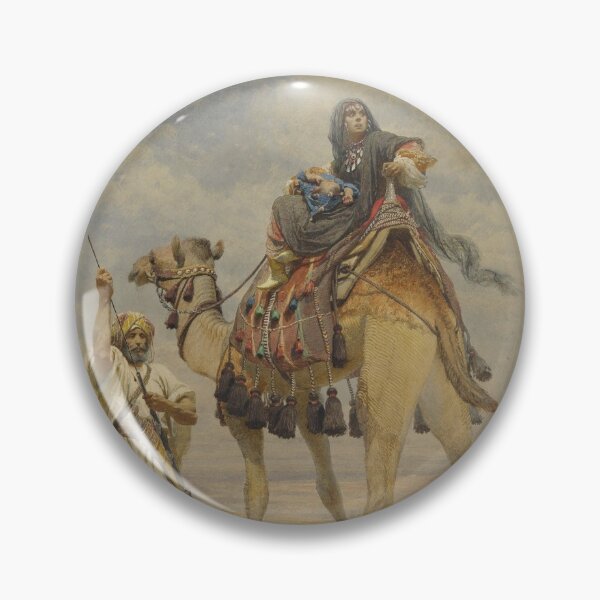 Item preview, Bedouin Woman On A Camel, 1864 - Carl Haag designed and sold by BazaarLevantino.