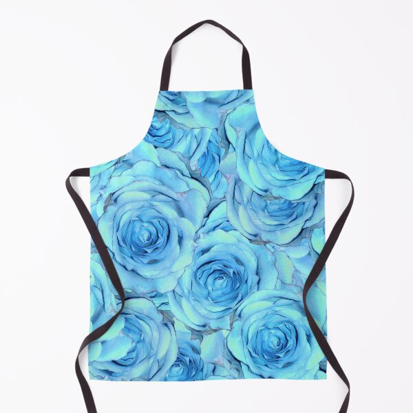 Aperçu de l'œuvre Motif rose opulent en turquoise créée et vendue par MarionsArt.