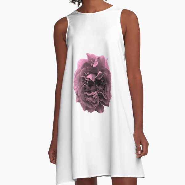 Dusty Pink Rose A-Line Dress
