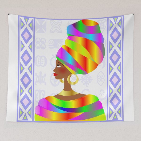 Item preview, Colorful african woman BooPooBeeDoo designed and sold by BooPooBeeDooArt.