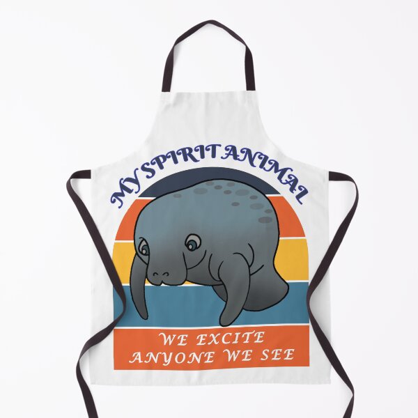 Item preview, My Spirit Animal is a Manatee - We Excite Anyone We See - White BG designed and sold by KeysTreasures.