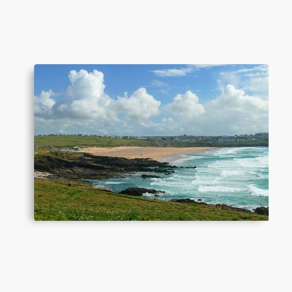 path to fistral beach cornwall canvas picture print framed portrait 