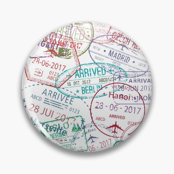 Item preview, Passport Travel Stamps Light designed and sold by jackiethebox.
