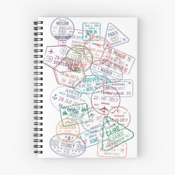 Item preview, Passport Travel Stamps Light designed and sold by jackiethebox.