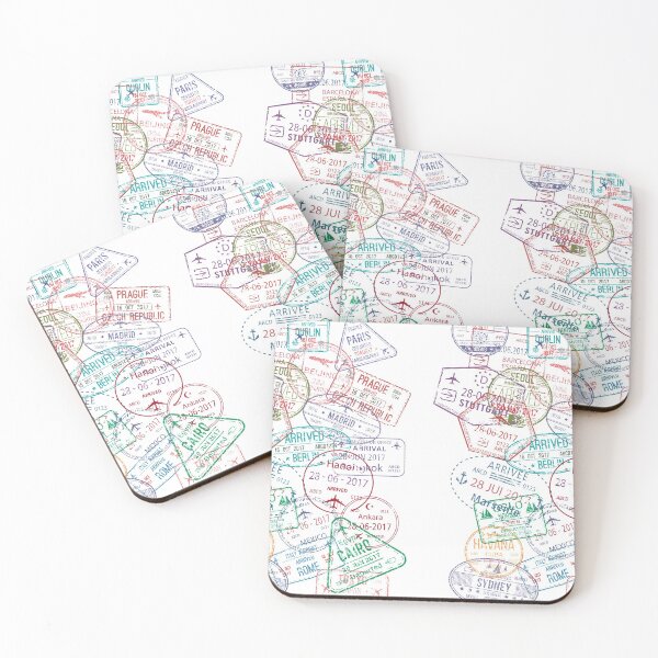 Item preview, Passport Travel Stamps Light designed and sold by jackiethebox.
