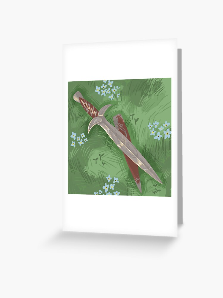 more of a letter opener really - sting sword Greeting Card for