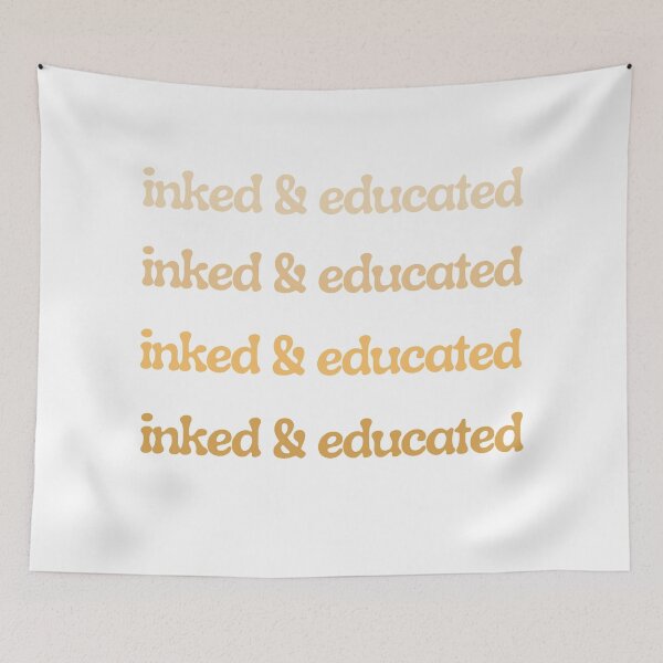 Item preview, Inked and educated, tattooed and educated designed and sold by DaniBazz.