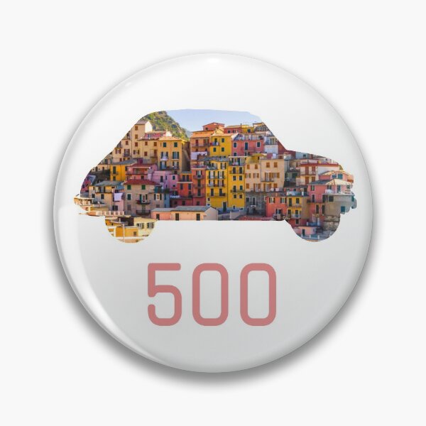 Item preview, Vintage Fiat 500,Italian village pink scene designed and sold by MiloHarris.