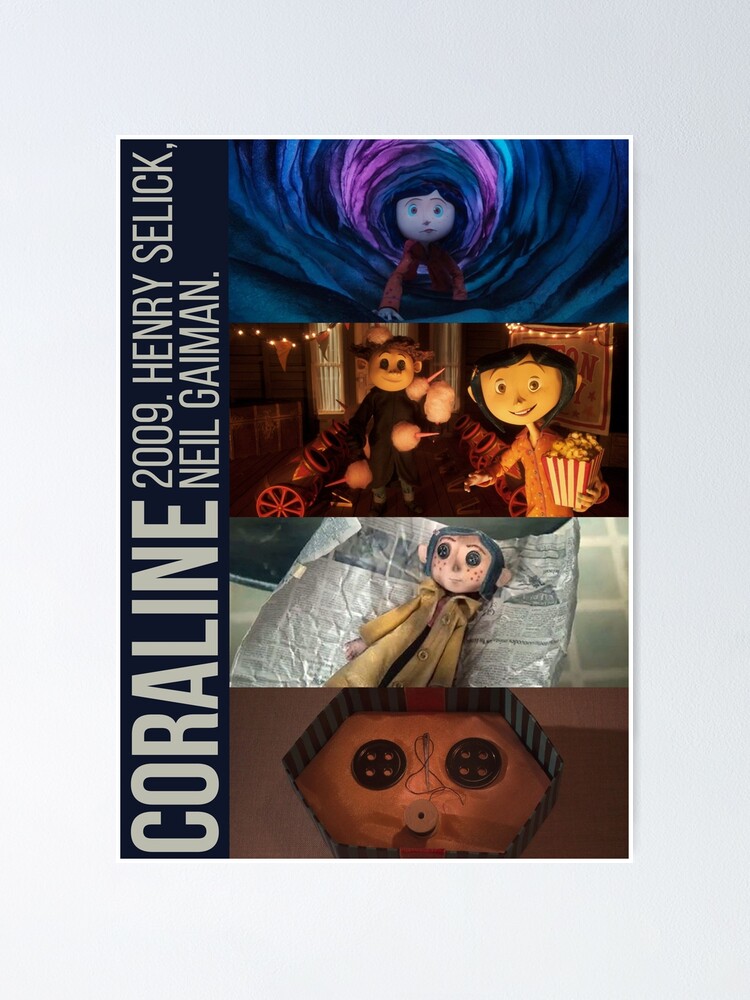 coraline film poster Poster for Sale by curlinashop
