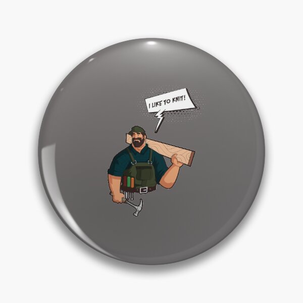 Artikelvorschau, Ich stricke gerne Bauarbeiter Holzarbeiter Design entworfen und verkauft von FalkDania.