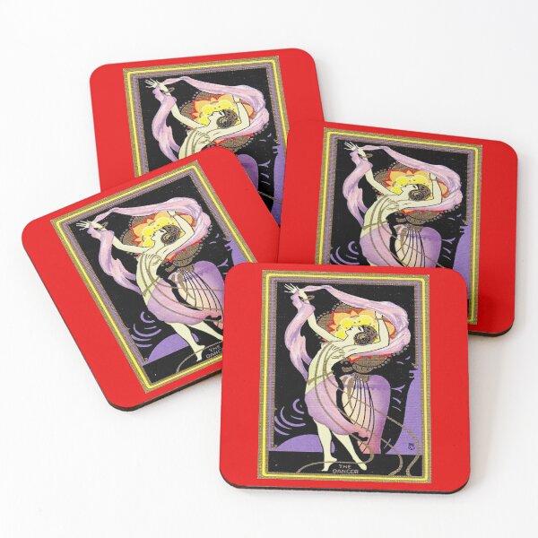 Item preview, FLAPPER DANCER : Vintage Art Deco Young Woman Flowing Veils designed and sold by posterbobs.