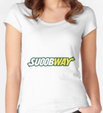 SUOOBWAY Tailliertes Rundhals-Shirt