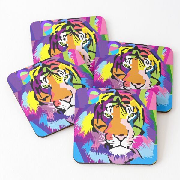 Item preview, Colorful Tiger BooPooBeeDoo designed and sold by BooPooBeeDooArt.