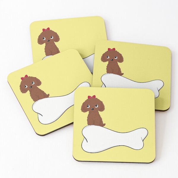 Item preview, Cute Red Toy Poodle Apricot Toy Poodle designed and sold by Cat N' Doodles.