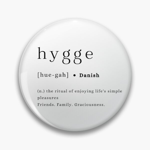 Item preview, Hygge definition and pronunciation print typography poster designed and sold by Inside Head.