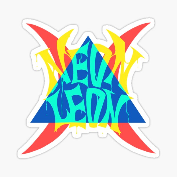 Sticker: Neon L%c3%b6we