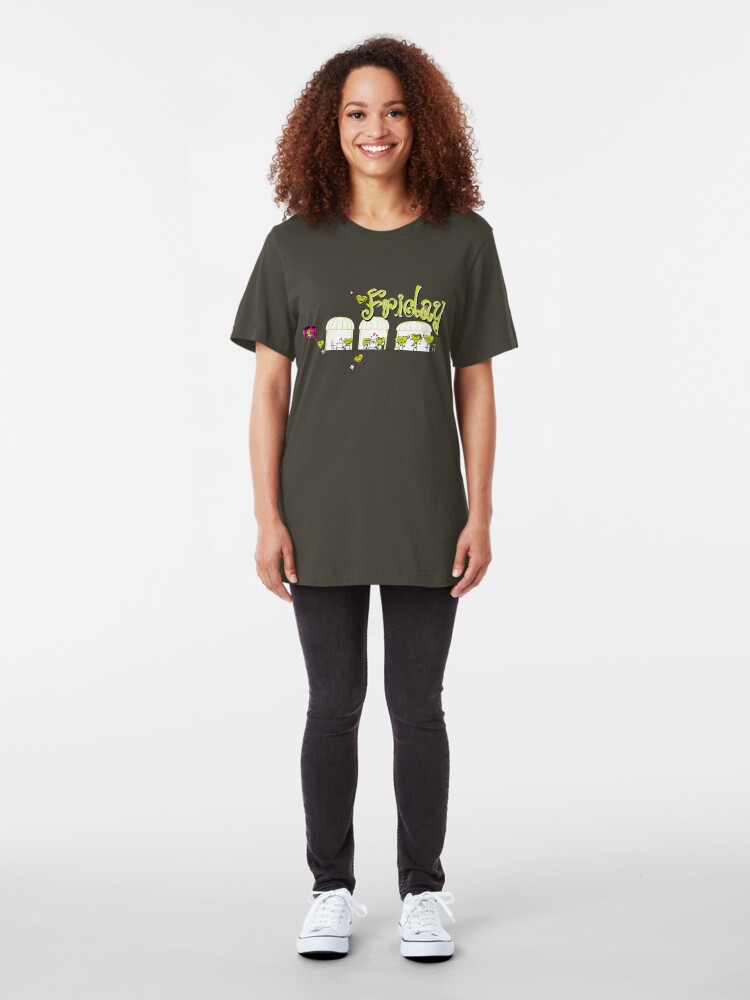 Alternate view of Days of the week - Friday Slim Fit T-Shirt