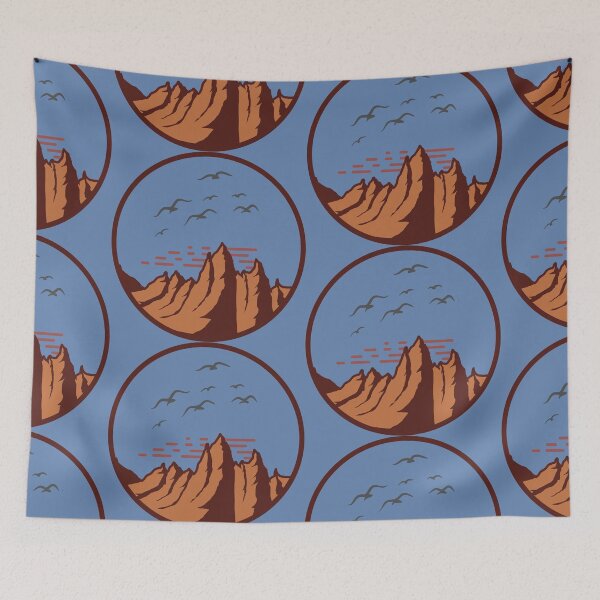 Item preview, Mountain With Birds Flying In The Sky designed and sold by Y-STUDIOS.