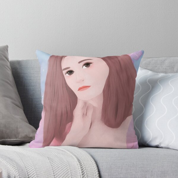 Item preview, A thoughtful woman's vintage-style watercolor canvas designed and sold by chicsignzodiac.