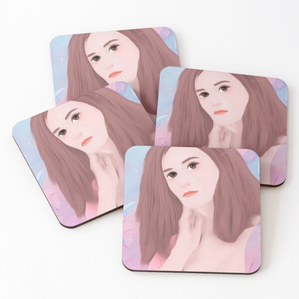 Item preview, A thoughtful woman's vintage-style watercolor canvas designed and sold by chicsignzodiac.