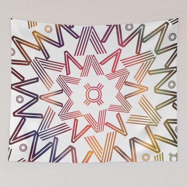 Item preview, Rainbow Spikes Mandala  designed and sold by Designs By YL.