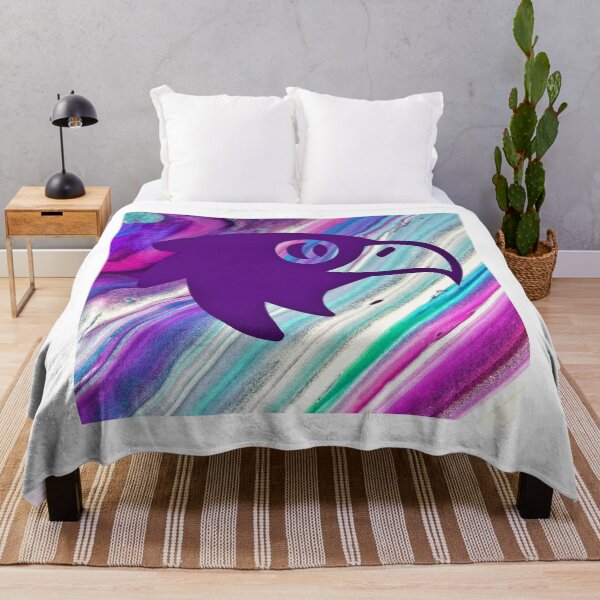 Item preview, A purple eagle icon on colorful square shape background  designed and sold by FCEalin.