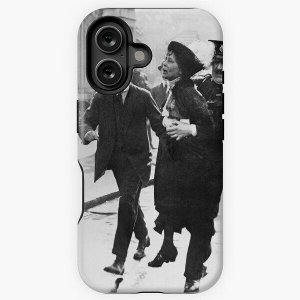 Vista previa del artículo con la obra «Sufragette Emmeline Pankhurst siendo arrestada (mayo de 1914)», diseñado y vendido por allhistory.