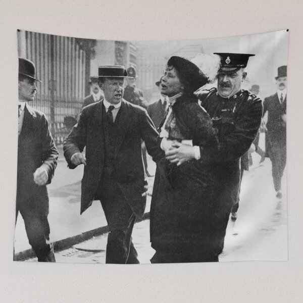 Item preview, Suffragette Emmeline Pankhurst Being Arrested (May 1914) designed and sold by allhistory.