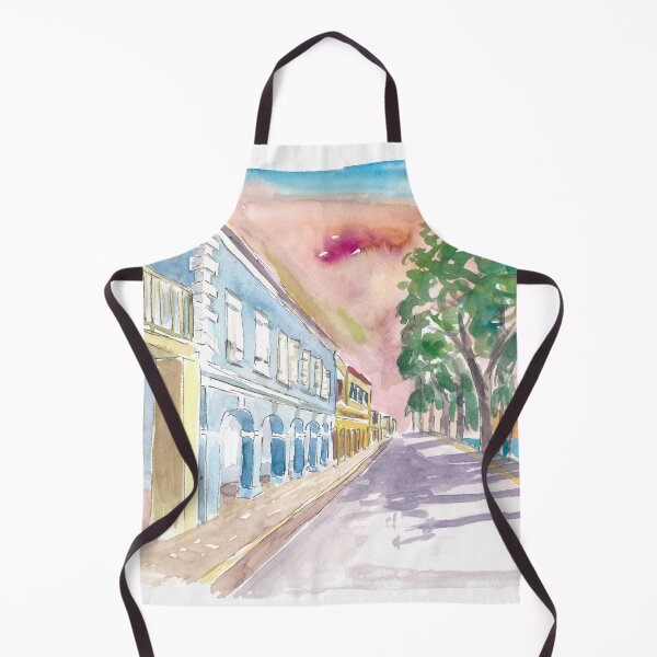 Item preview, Frederiksted US Virgin Islands Colonial Promenade At Sunset St Croix designed and sold by artshop77.
