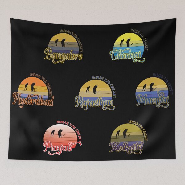Item preview, Indian T20 2021 Teams Sticker Pack designed and sold by MimsTees.