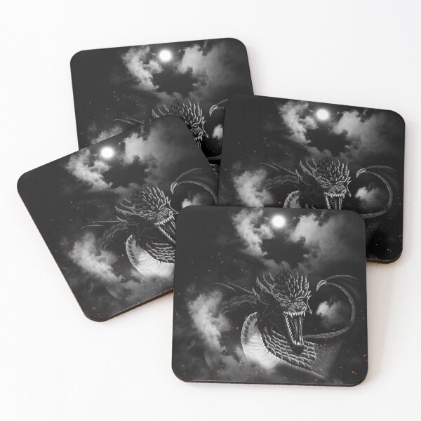 Item preview, Moon Black-White Fire Dragon Clouds designed and sold by Kim Andrews.