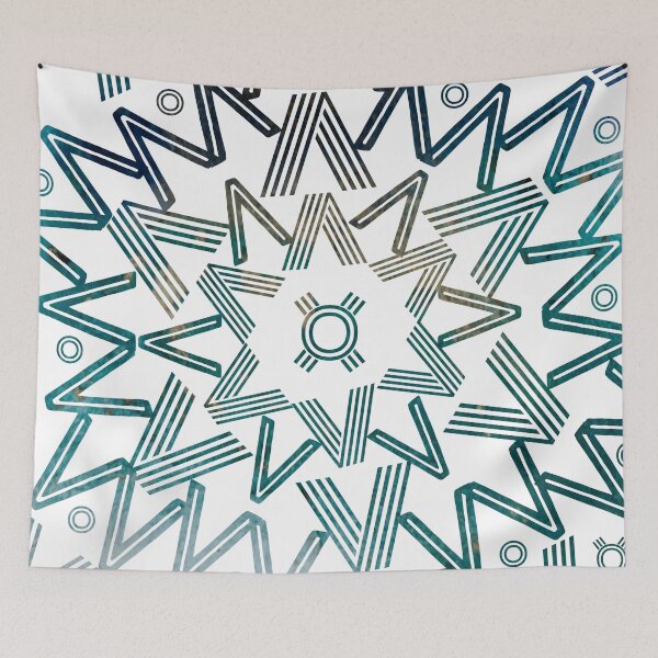 Item preview, Teal Spikes Mandala  designed and sold by Designs By YL.