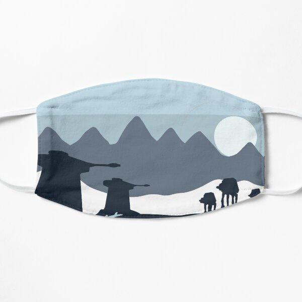 Eternal winter world planet Flat Mask