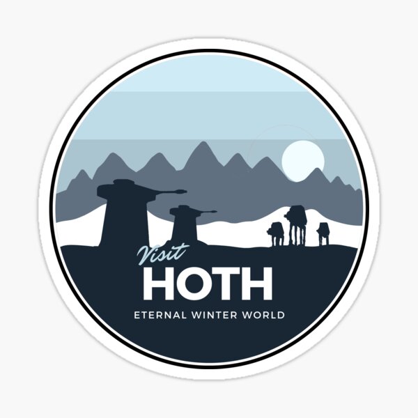 Eternal winter world planet Sticker