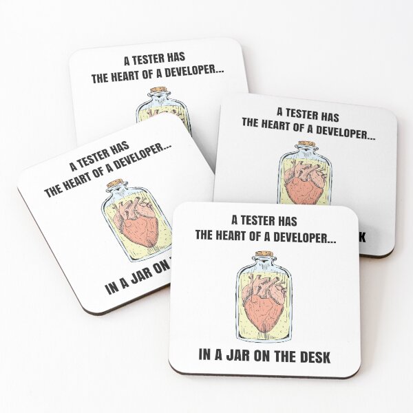Item preview, Heart of Developer - Perfect Gift For Software Engineers In Test (Black Coloro Edition) designed and sold by ProtonProject.