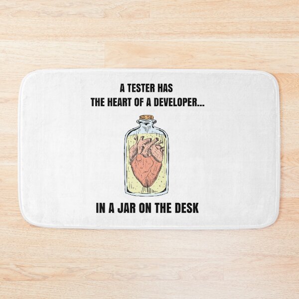 Item preview, Heart of Developer - Perfect Gift For Software Engineers In Test (Black Coloro Edition) designed and sold by ProtonProject.