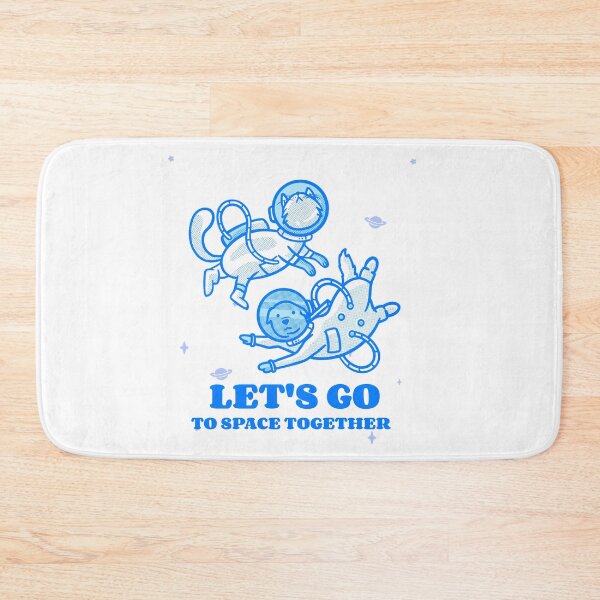 Item preview, Let's Go To Space - astronaut cat & dog in space designed and sold by GLwithUs.