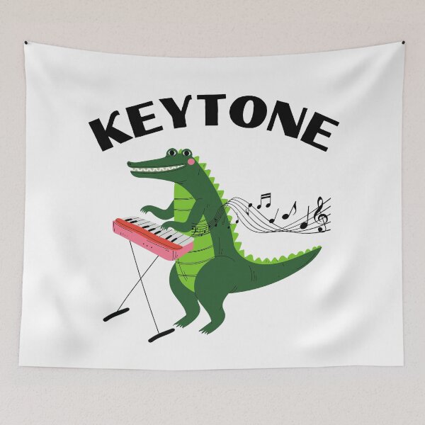 Item preview, Keytone Funny, Music, Ketone, Crocodile, Alligator designed and sold by ladylaughprints.