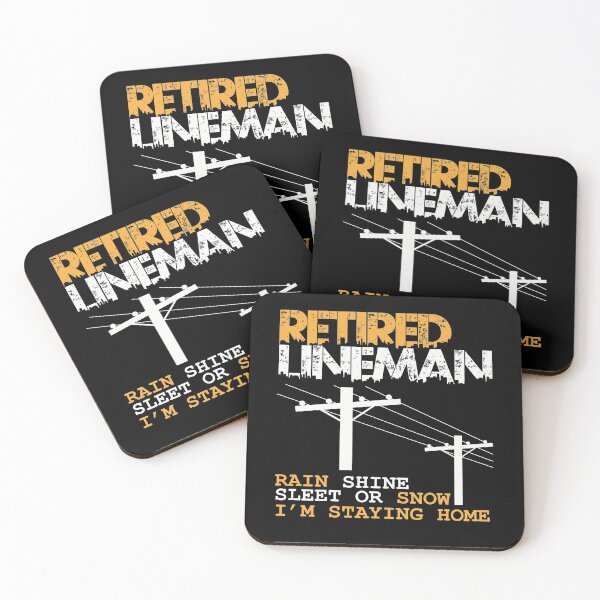 Item preview, retried lineman Funny lineman electrician quotes designed and sold by BrennaEirlys.
