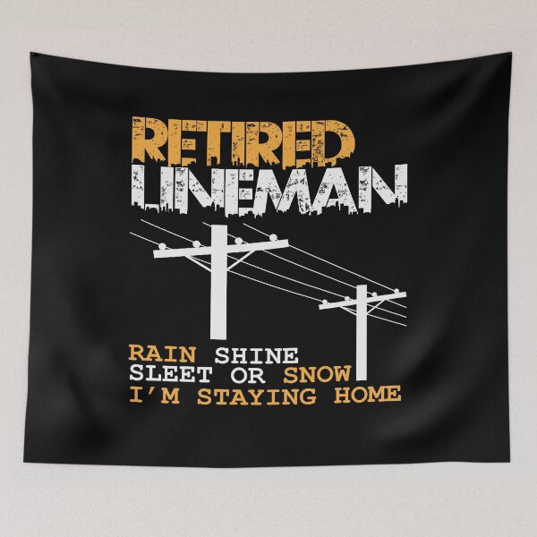 Item preview, retried lineman Funny lineman electrician quotes designed and sold by BrennaEirlys.