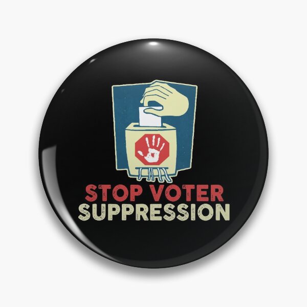 Item preview, Stop Voter Suppression Voting Rights designed and sold by Dressed For  Duty.