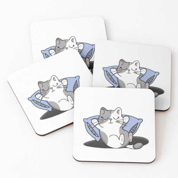 Item preview, sleepy cat designed and sold by mmzartwork.