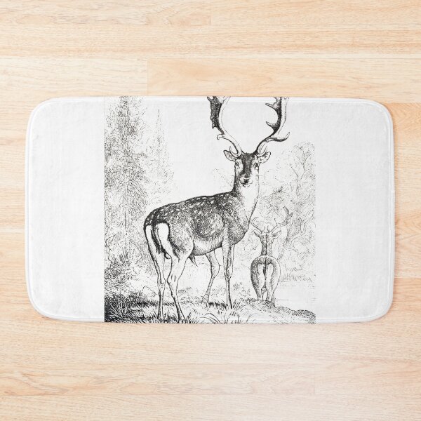 Item preview, Fallow deer - Vintage - drawing designed and sold by jc007.