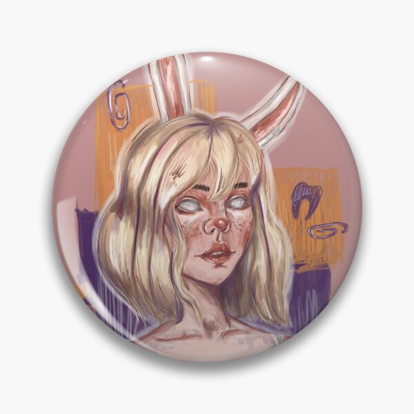 Item preview, Сute girl with white eyes and bunny ears designed and sold by darkmoonlight-.