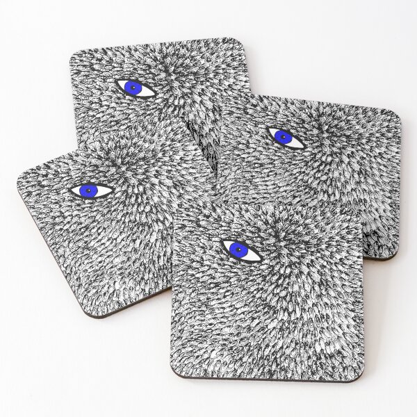 Item preview, Blue Evil Eye in Feather Mystic Pattern  designed and sold by kerimeart.