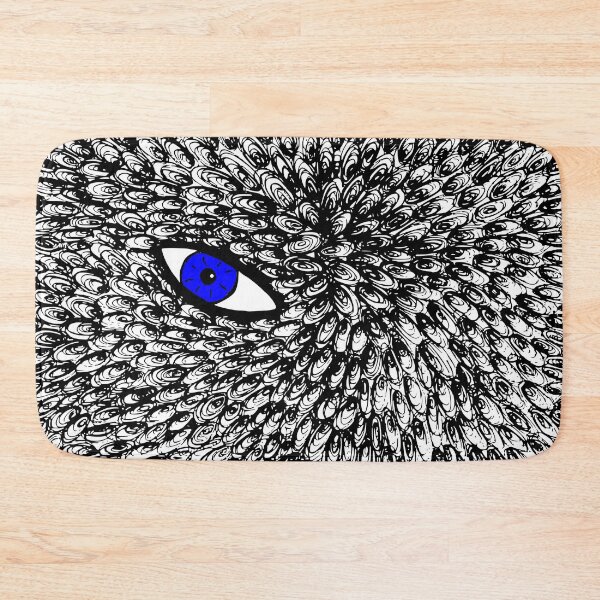 Item preview, Blue Evil Eye in Feather Mystic Pattern  designed and sold by kerimeart.