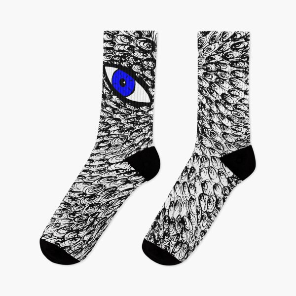 Item preview, Blue Evil Eye in Feather Mystic Pattern  designed and sold by kerimeart.