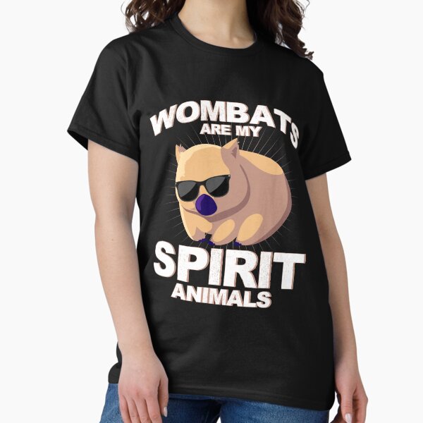 Vista previa del artículo con la obra «Los wombats son mis animales espirituales», diseñado y vendido por BLake77777.