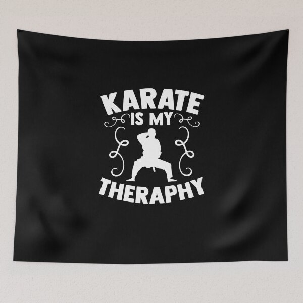 Item preview, Karate is my Therapy Martial Arts Karate Kick Kickboxing designed and sold by Nessshirts.