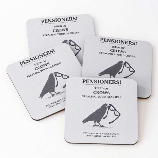 Item preview, Pensioners! Tired of Crows Stealing Your Glasses? designed and sold by thebcarts.